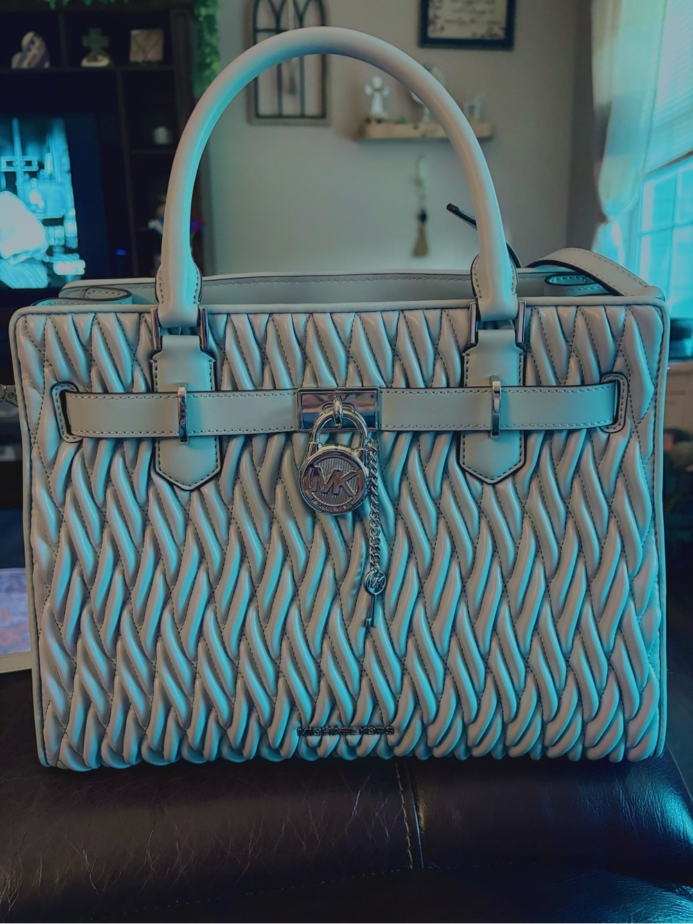 Michael Kors Hamilton Satchel with MK Charm